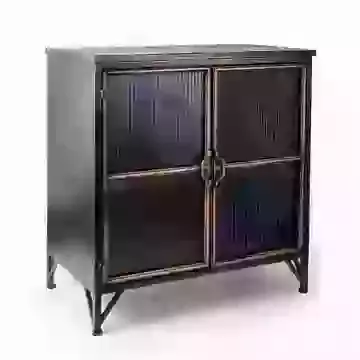 Black and Gold Antique Sideboard Cabinet